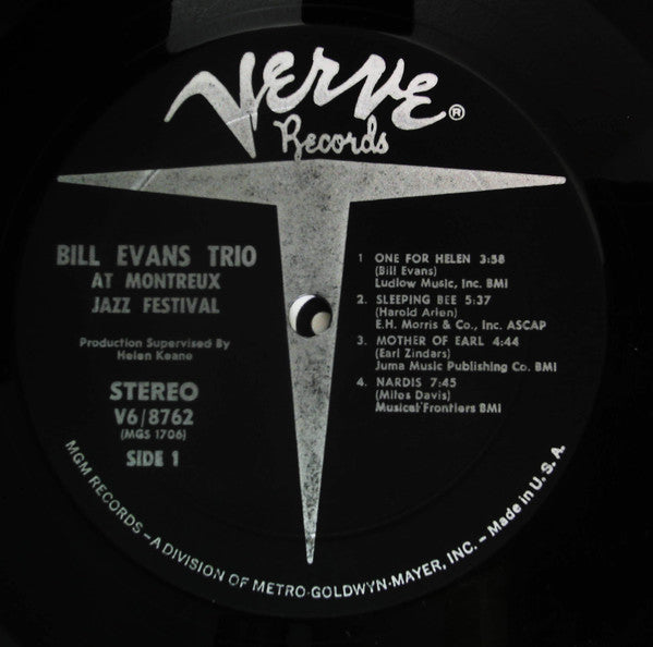 Bill Evans : At The Montreux Jazz Festival (LP, Album)