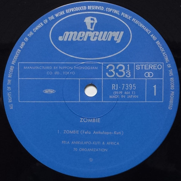 Fela Kuti And Africa 70 : Zombie (LP, Comp)
