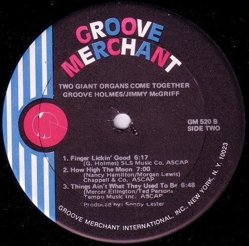 Jimmy McGriff - Richard "Groove" Holmes : Giants Of The Organ Come Together (LP, Album)