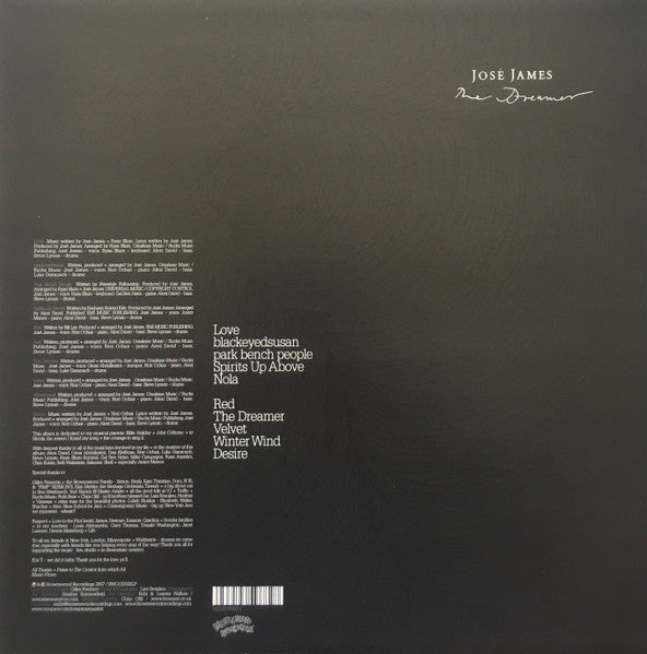 José James : The Dreamer (LP, Album, 180)