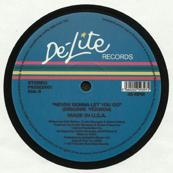 Made In U.S.A.* : Never Gonna Let You Go (12")