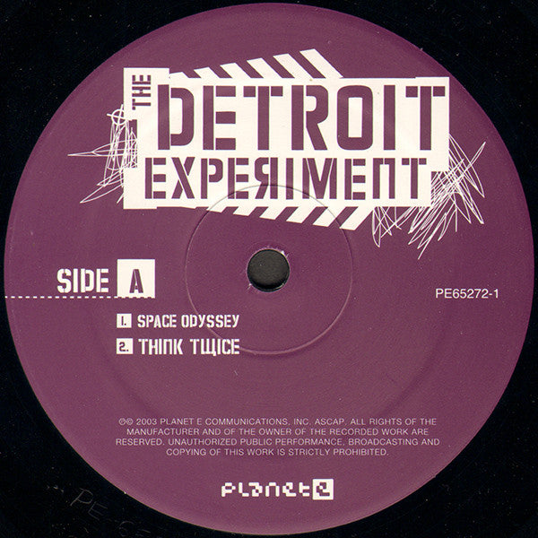 The Detroit Experiment : The Detroit Experiment (2xLP, Album)