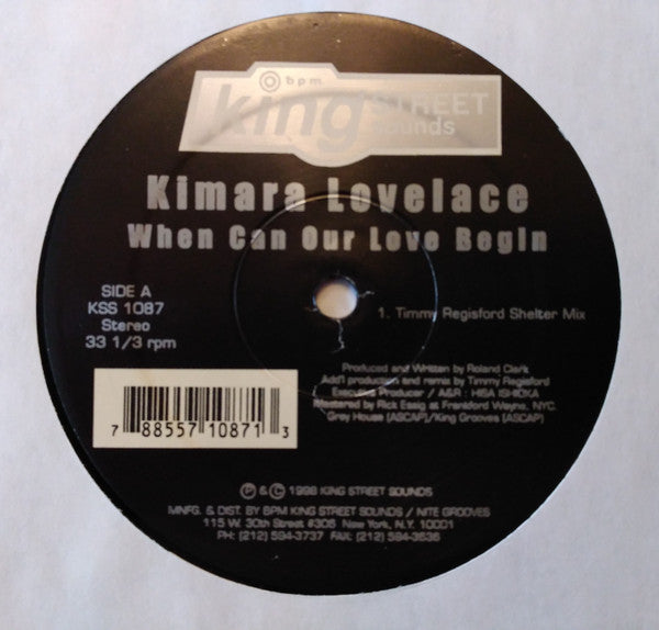 Kimara Lovelace : When Can Our Love Begin (12")