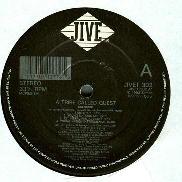 A Tribe Called Quest : Scenario (12")