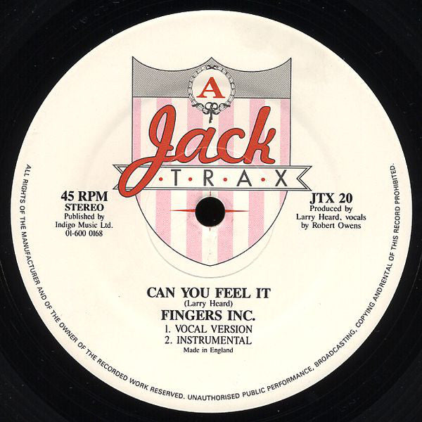 Fingers Inc. : Can You Feel It (12")