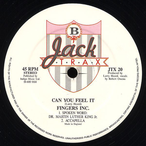 Fingers Inc. : Can You Feel It (12")