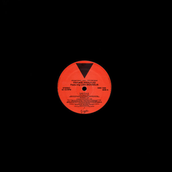 Frankie Knuckles Featuring Lisa Michaelis : Rain Falls (12", Promo)