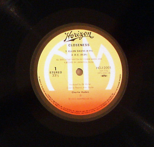 Charlie Haden : Closeness (LP, Album, RE)