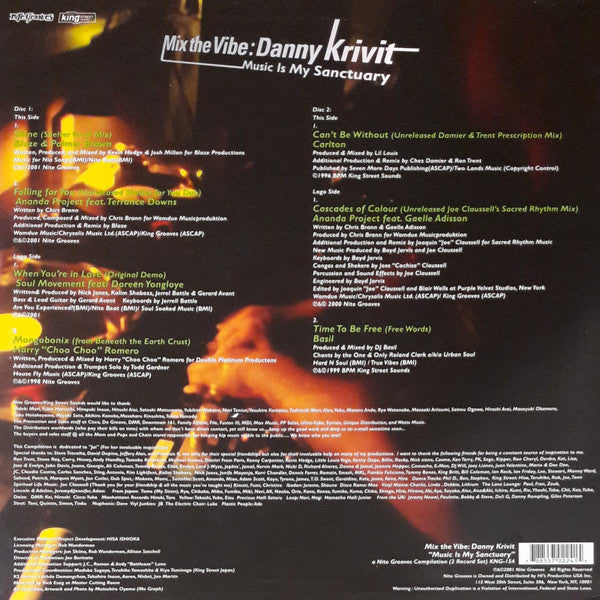 Danny Krivit : Mix The Vibe (Music Is My Sanctuary) (2x12", Comp)
