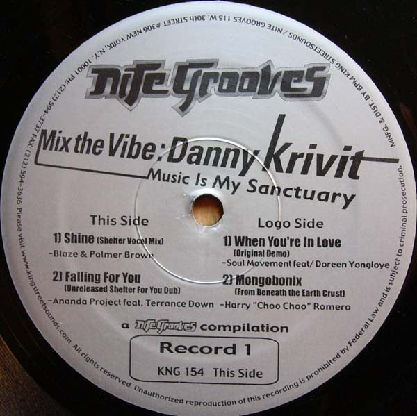 Danny Krivit : Mix The Vibe (Music Is My Sanctuary) (2x12", Comp)