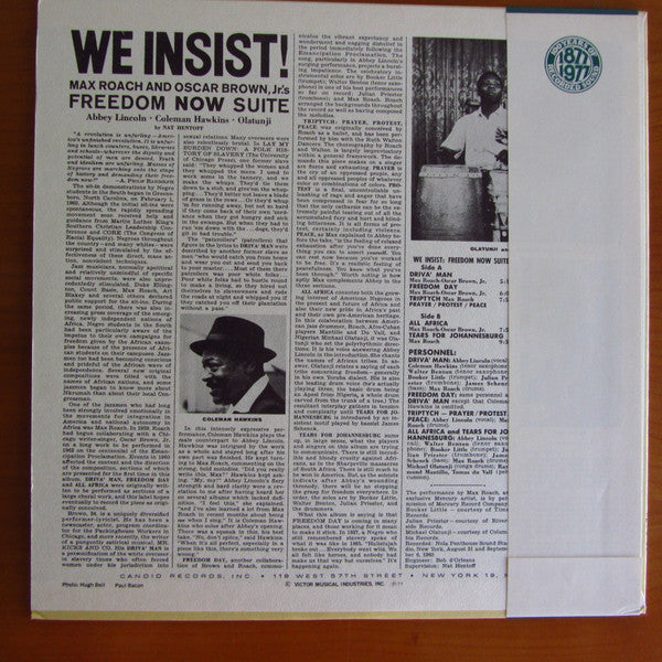 Max Roach : We Insist! Max Roach's Freedom Now Suite (LP, Album, RE)