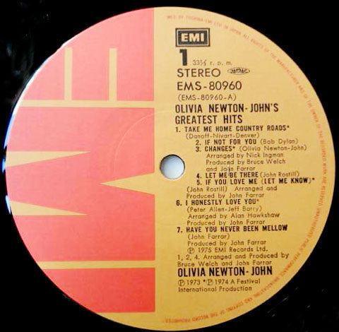Olivia Newton-John : Olivia Newton-John's Greatest Hits (LP, Comp, Gat)