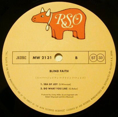 Blind Faith (2) : Blind Faith (LP, Album, RE)
