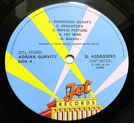 Adrian Gurvitz : Il Assassino (LP, Album)