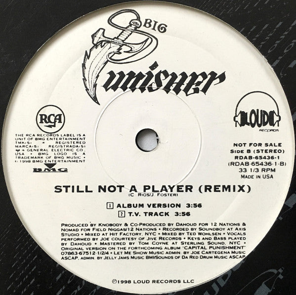 Big Punisher : Still Not A Player (12", Single, Promo)