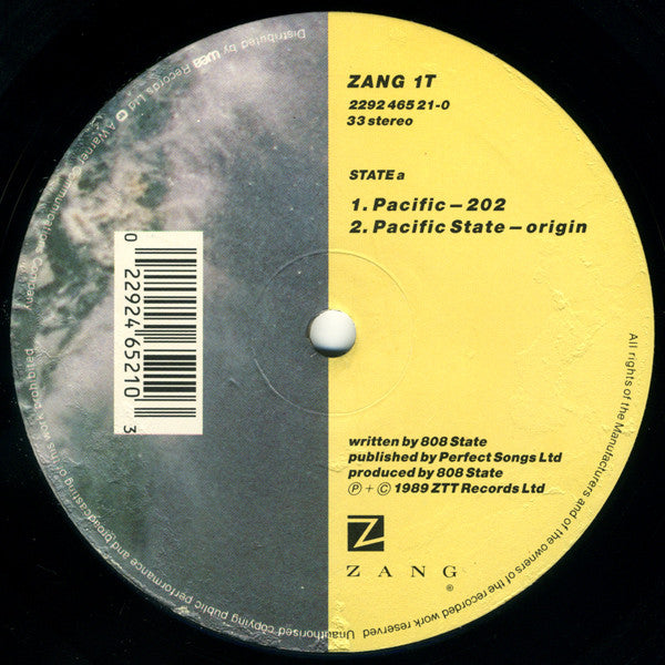 808 State : Pacific (12", Single, Adr)