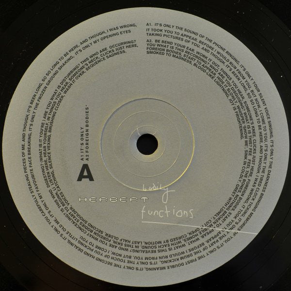 Matthew Herbert : Bodily Functions (3x12", Album)