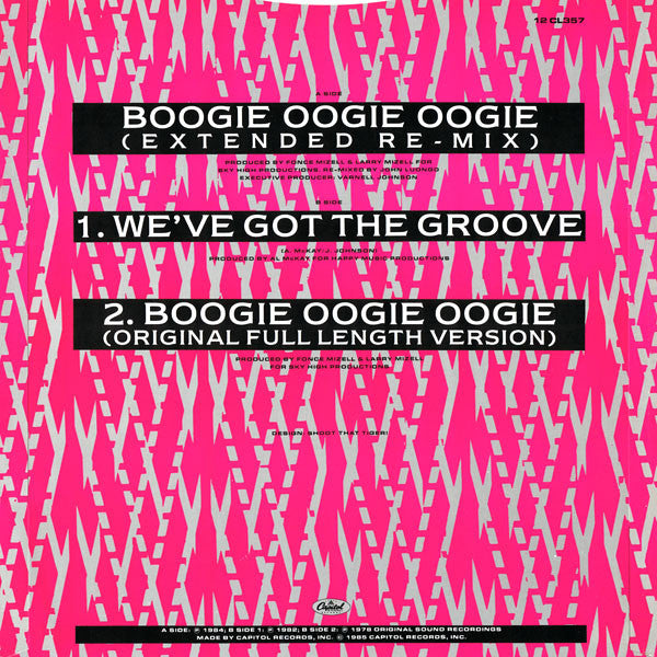 A Taste Of Honey : Boogie Oogie Oogie (Extended Re-Mix) (12", Single)