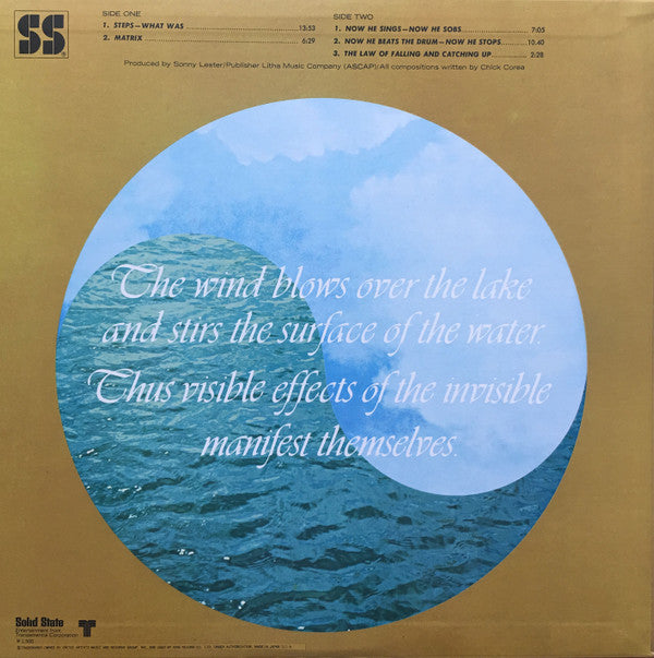 Chick Corea : Now He Sings, Now He Sobs (LP, Album, RE)