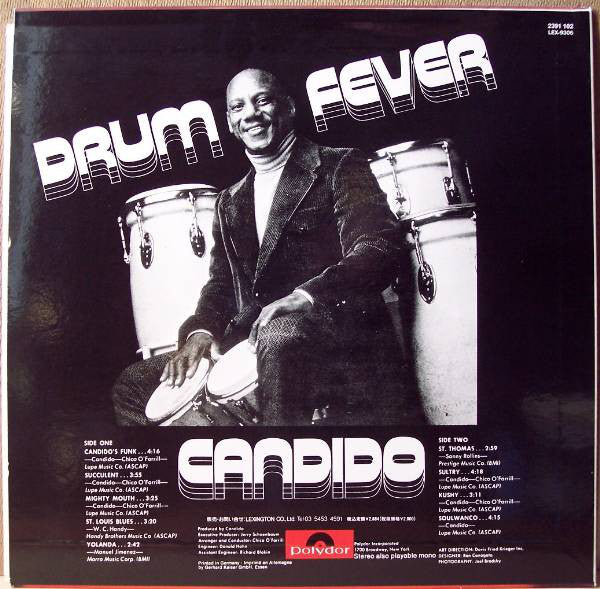 Candido : Drum Fever (LP, Album, RE)