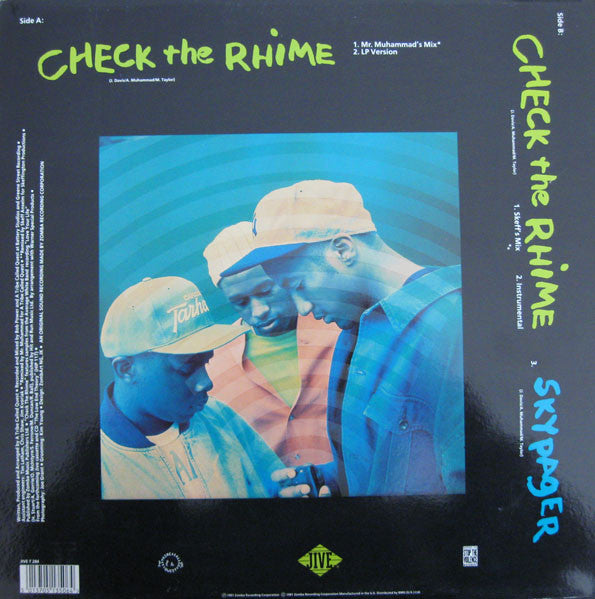 A Tribe Called Quest : Check The Rhime (12")