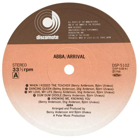 ABBA = ABBA : Arrival = アライバル (LP, Album, RE)