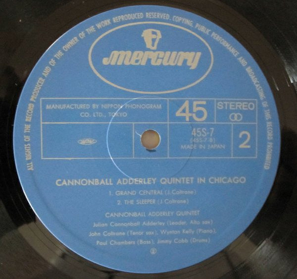 Cannonball Adderley Quintet* : In Chicago (LP, Album)