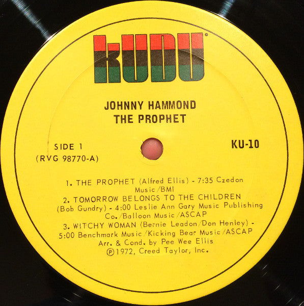 Johnny Hammond : The Prophet (LP, Album)