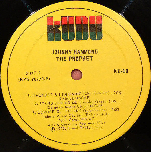 Johnny Hammond : The Prophet (LP, Album)