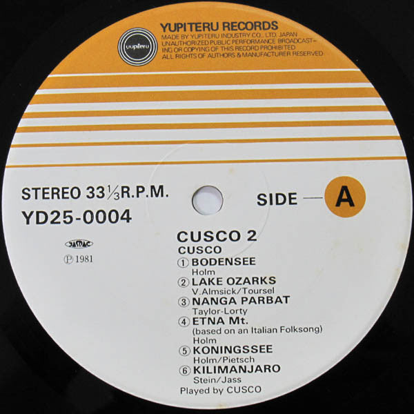 Cusco : Cusco 2 (LP, Album)