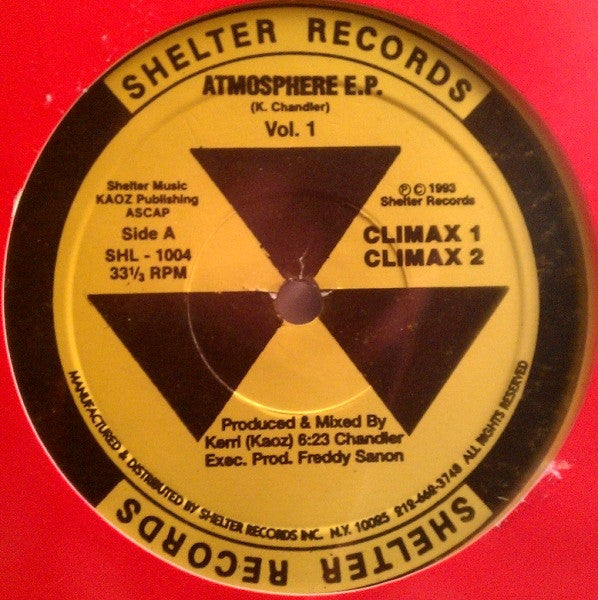 Kerri Chandler : Atmosphere E.P. Vol. 1 (12", EP)