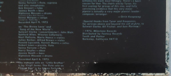 McCoy Tyner : Song Of The New World (LP, Album)