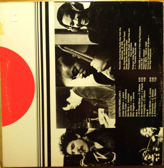 Cedar Walton With Curtis Fuller, Bob Berg, Sam Jones And Billy Higgins : Eastern Rebellion 3 (LP, Album)