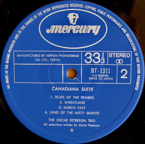 The Oscar Peterson Trio : Canadiana Suite (LP, Album)