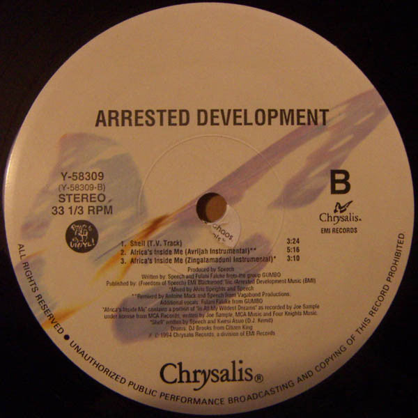 Arrested Development : Africa's Inside Me (12")