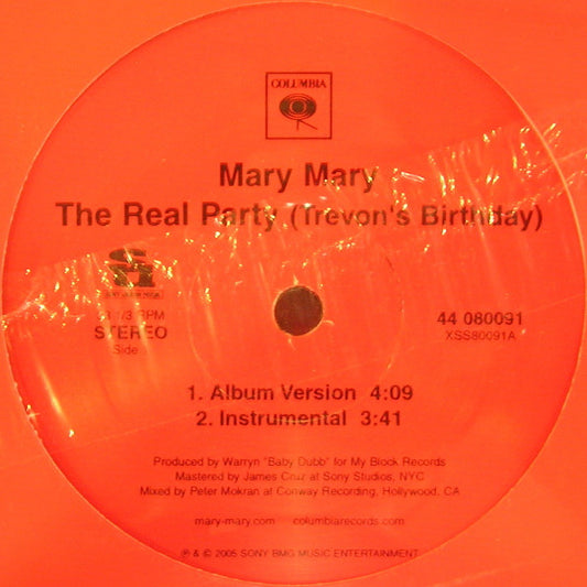 Mary Mary : The Real Party (Trevon's Birthday) (12")