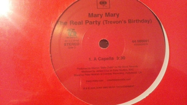 Mary Mary : The Real Party (Trevon's Birthday) (12")