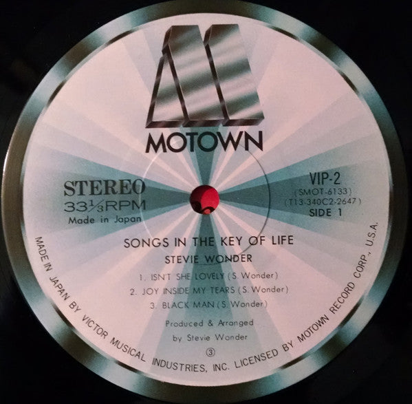 Stevie Wonder : Songs In The Key Of Life (2xLP + 7" + Album, RE)