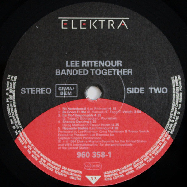 Lee Ritenour : Banded Together (LP, Album)