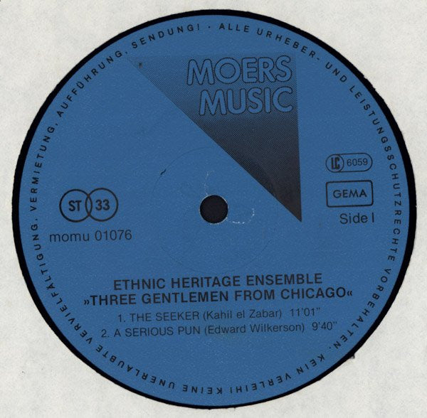 Ethnic Heritage Ensemble : Three Gentlemen From Chikago (LP, Album)