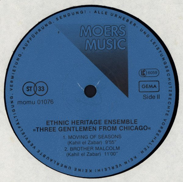 Ethnic Heritage Ensemble : Three Gentlemen From Chikago (LP, Album)