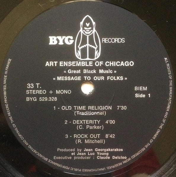 The Art Ensemble Of Chicago : Message To Our Folks (LP, Album, Gat)