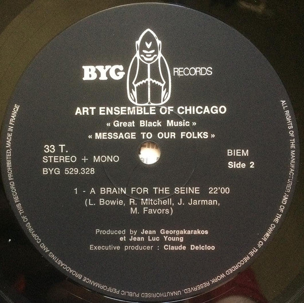 The Art Ensemble Of Chicago : Message To Our Folks (LP, Album, Gat)