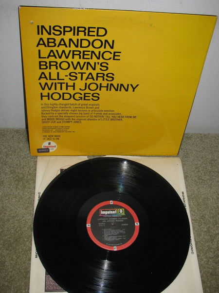 Lawrence Brown's All-Stars With Johnny Hodges : Inspired Abandon (LP, Album, RE, Mon)