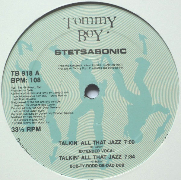 Stetsasonic : Talkin' All That Jazz (12", RE)