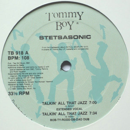 Stetsasonic : Talkin' All That Jazz (12", RE)