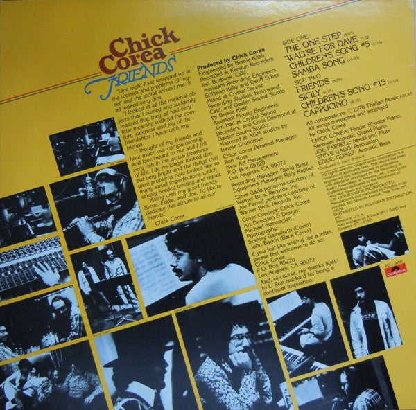 Chick Corea : Friends (LP, Album, PRC)