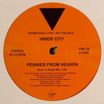 Inner City : Pennies From Heaven (12", S/Sided, Promo, Unofficial)