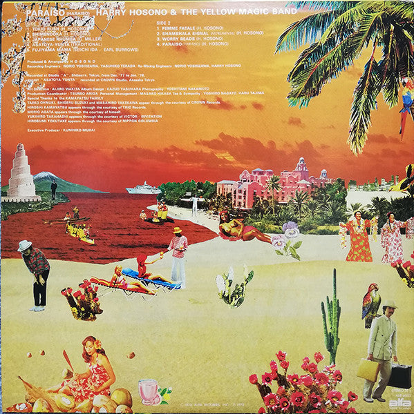Harry Hosono* And The Yellow Magic Band : Paraiso (LP, Album)