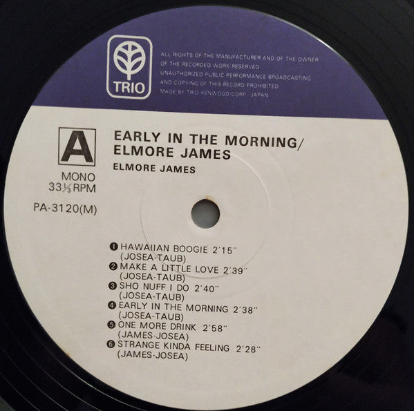 Elmore James : Early In The Morning (LP, Comp, Mono)